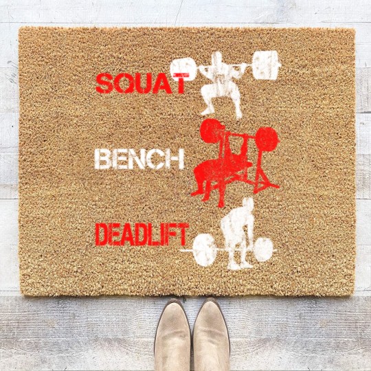 Discover Squat Bench Deadlift Coir Doormats