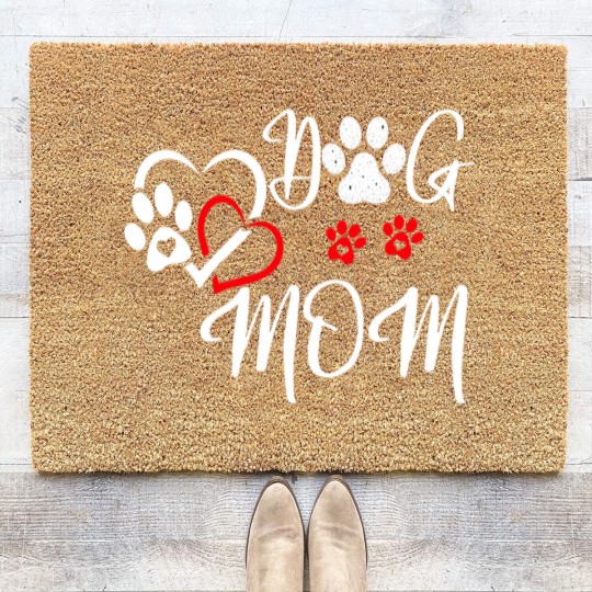 Discover Love Dog Mom Dog Mom Coir Doormats
