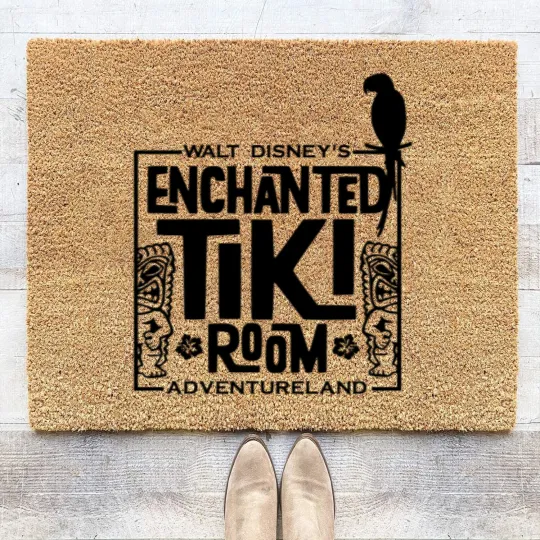 Discover Enchanted tiki room Coir Doormats / In the tiki tiki tiki room / all the birds