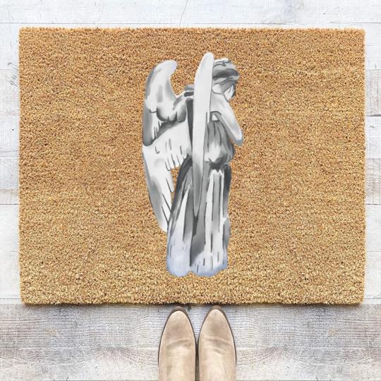 Discover Weeping angel - Doctor Who - blue - Doctor Who - Coir Doormats
