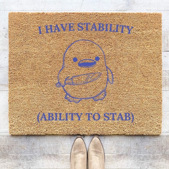 Discover I Have Stability Ability To Stab Coir Doormats, I Have Stability. Ability To Stab Coir Doormats