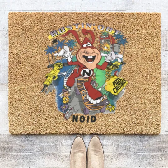 Discover 1990s Noid Busting Out Coir Doormats