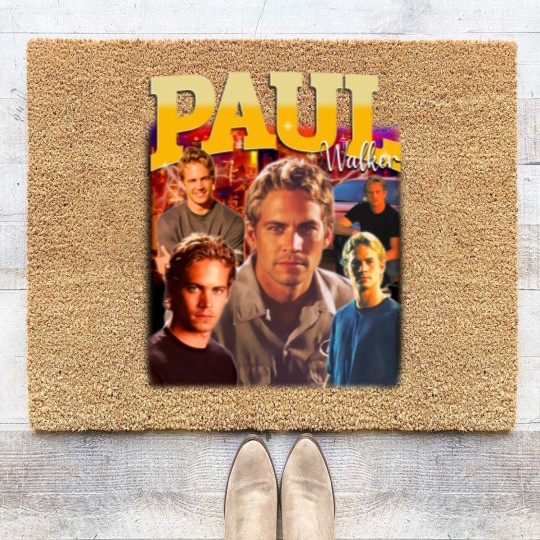 Discover Paul Walker Coir Doormats, Paul Walker Coir Doormats, Paul Walker Fan Coir Doormats, Paul Walker Fan Gift