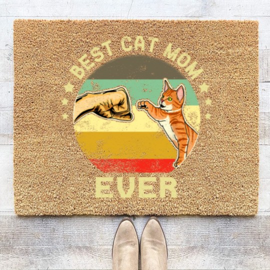 Discover BEST CAT MOM EVER - Best Cat Mom Ever - Coir Doormats