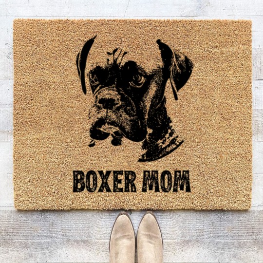 Discover Boxer Dog Mom - Boxer Mom - Boxer Dog - Coir Doormats
