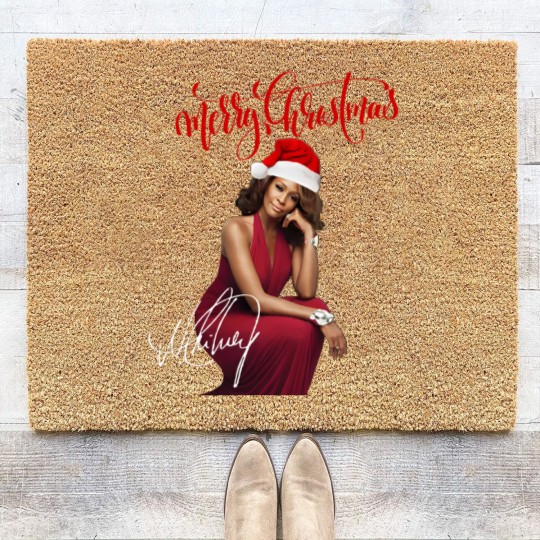 Discover Merry Christmas Whitney Houston Coir Doormats