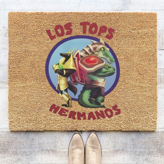 Discover League of Legends Coir Doormats Tops Hermanos - Nasus and Renekton League of Legends Coir Doormats
