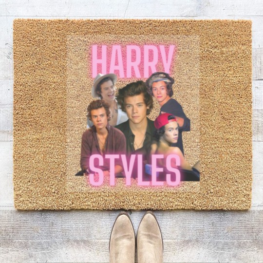 Discover Harry Coir Doormats - Retro Harry Fan Merch, Iconic 1D Era