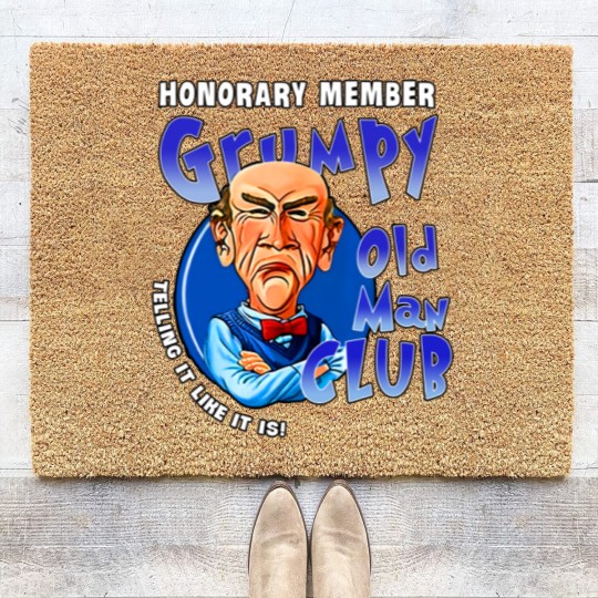 Discover Je.ff Dunham Memes Gru.mpy Old Man Club Coir Doormats