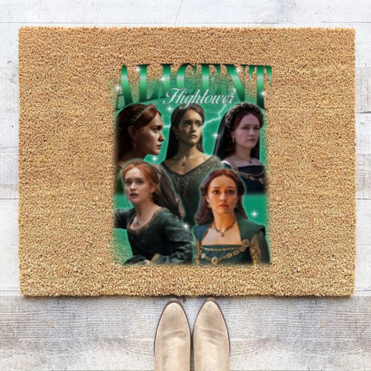 Discover House of the Dragon Coir Doormats, Retro Alicent Hightower Coir Doormats, Vintage 90s Bootleg