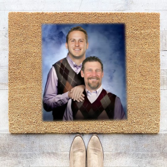 Discover Dan Campbell Jared Goff Step Brothers Detroit Football Coir Doormats