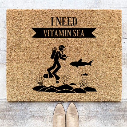 Discover Scuba, Scuba Diving Coir Doormats, Scuba Diver Coir Doormats