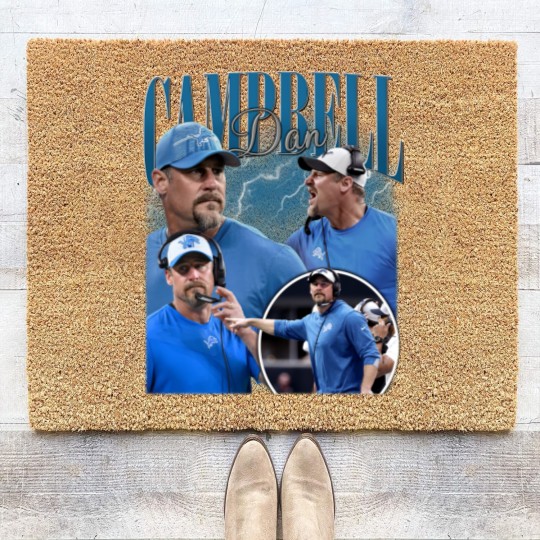 Discover Vintage Dan Campbell Coir Doormats, Coir Doormats, Coir Doormats, Football Coir Doormats