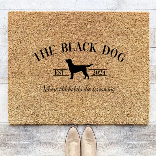 Discover The Black Dog Coir Doormats, New Album Era Coir Doormats, Ts New Album Coir Doormats