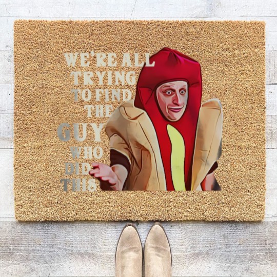 Discover I Think You Should Leave Tim Robinson Hot Dog Coir Doormats, ITYSL Hot Dog Suit Coir Doormats