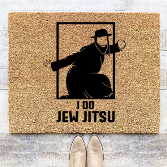 Discover I Do Jew Jitsu Coir Doormats, I Know Jew Jitsu Coir Doormats,