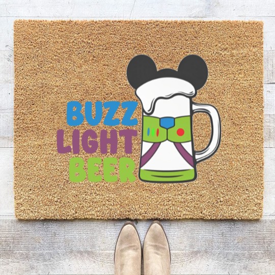 Discover Buzz Light Beer Unisex Jersey Short Sleeve Coir Doormats