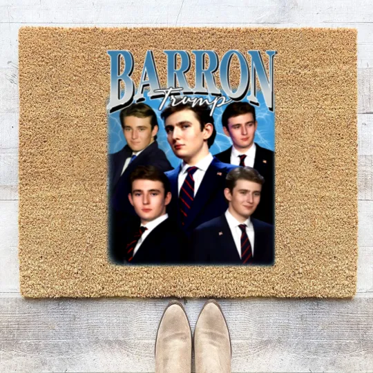 Discover Barron Trump Bootleg Coir Doormats, Barron Trump Coir Doormats, Barron Trump Fan