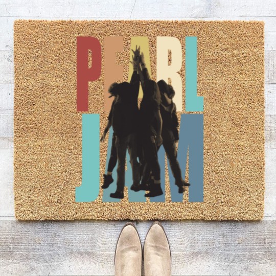 Discover PEL JAM Ten Inspired Coir Doormats, Rock Band Coir Doormats, PEL JAM Tour 2022 Coir Doormats