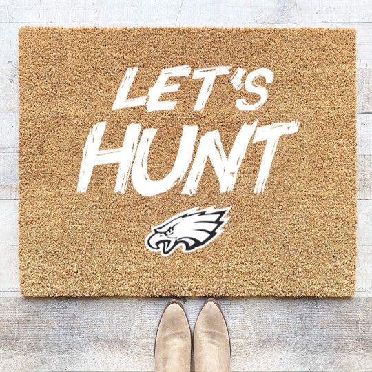 Discover Let's Hunt Eagles Football Design Coir Doormats, Philadelphia Coir Doormats