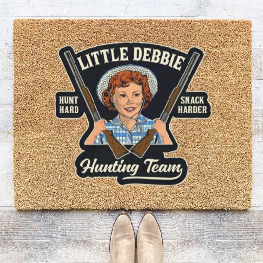 Discover Little Debbie Hunting Team custom Unisex Soft style Coir Doormats