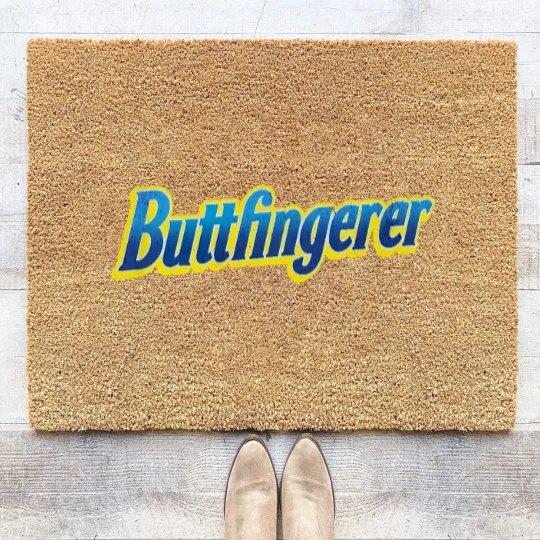 Discover Butterfingerer Adult Funny Coir Doormats, Butterfinger Parody Coir Doormats