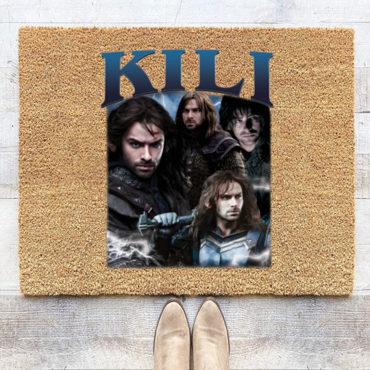 Discover Limited Kili Coir Doormats Vintage 90s Coir Doormats Fili and Kili Movie Gif For Woman And Man Unisex Coir Doormats