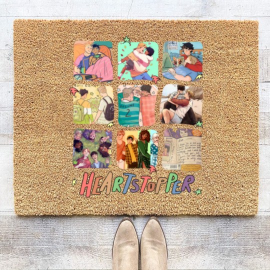 Discover Heartstopper Coir Doormats, Nick and Charlie Coir Doormats, Heartstopper Leaves LGBTQ Pride