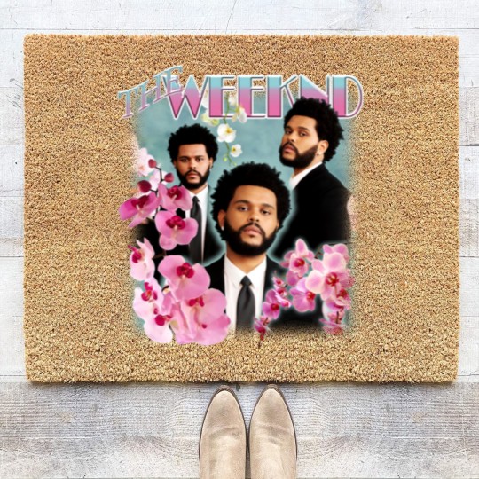 Discover Weeknd Vintage Style Rap Coir Doormats