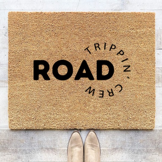 Discover Road Trippin Crew Coir Doormats, Family Vacation Coir Doormats, Vacation Coir Doormats