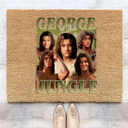 Discover George Of The Jungle Coir Doormats | Vintage George Of The Jungle Coir Doormats