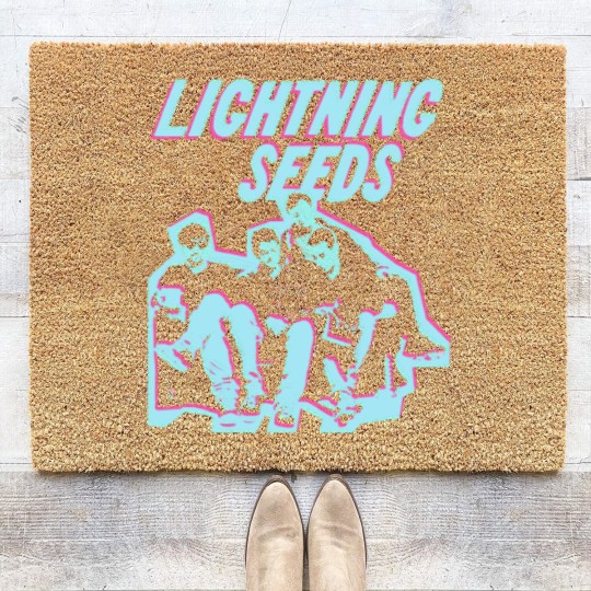 Discover Lightning Seeds Distressed Vintage Style 90s Classic Coir Doormats