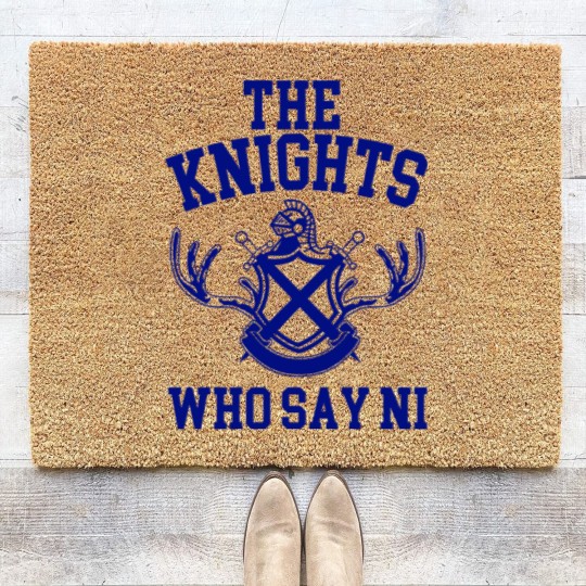 Discover The Knights Who Say Ni Monty Python The Holy Grail Coir Doormats