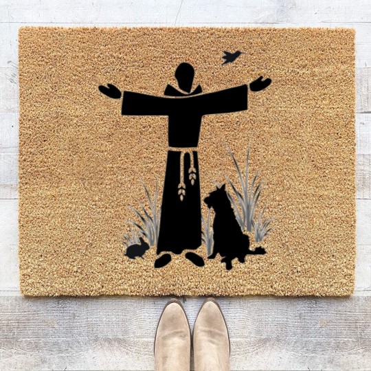 Discover Feast of St Francis of Assisi Coir Doormats