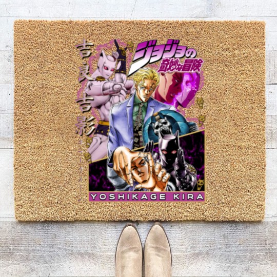 Discover Vintage Yoshikage Kira Jojo's Bizzare Adventure Coir Doormats