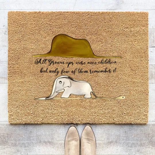 Discover Le Petit Prince Coir Doormats, Little Prince Coir Doormats, Boa Elephant or Hat Coir Doormats, Prince and Fox Coir Doormats