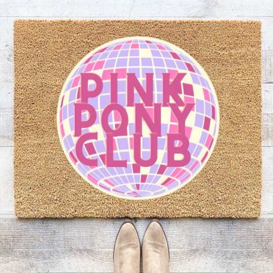 Discover Pink Pony Club Disco Coir Doormats