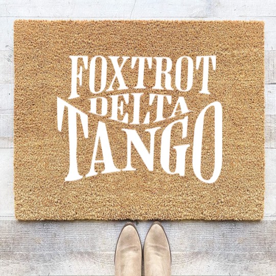 Discover Foxtrot Delta Tango Subtle FDT Coir Doormats