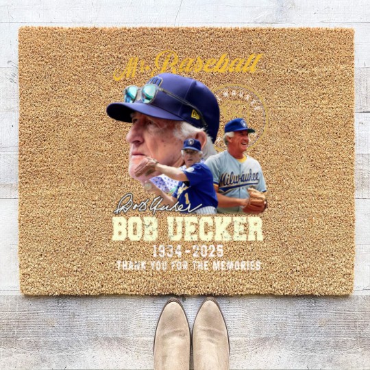 Discover Bob Uecker Baseball 1934-2025 Thank You T- Coir Doormats
