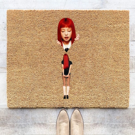Discover Jennie Blackpink Ruby Album 2025 Coir Doormats