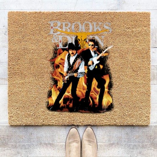 Discover Brooks And Dunn Coir Doormats, Vintage Country Concert Unisex Coir Doormats