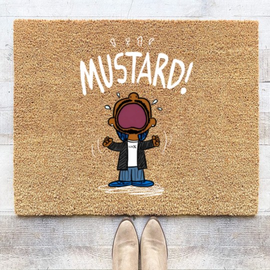 Discover Kendrick Lamar MUSTARD Meme Coir Doormats, Unisex Coir Doormats Coir Doormats for Fans