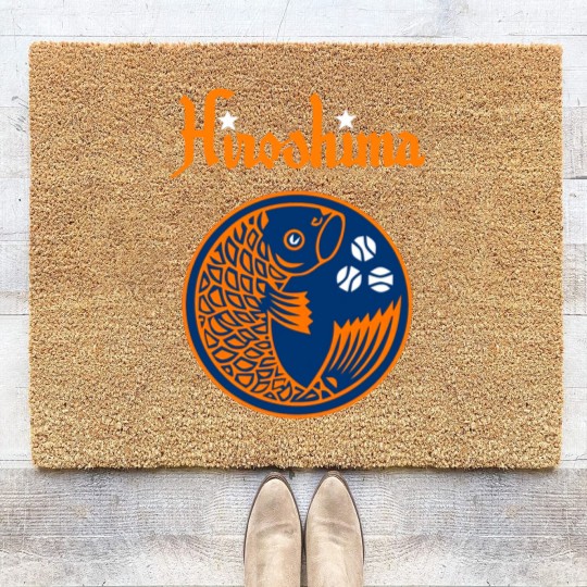 Discover Hiroshima Toyo Carp Vintage FRIDAY I'M IN LOVE Coir Doormats