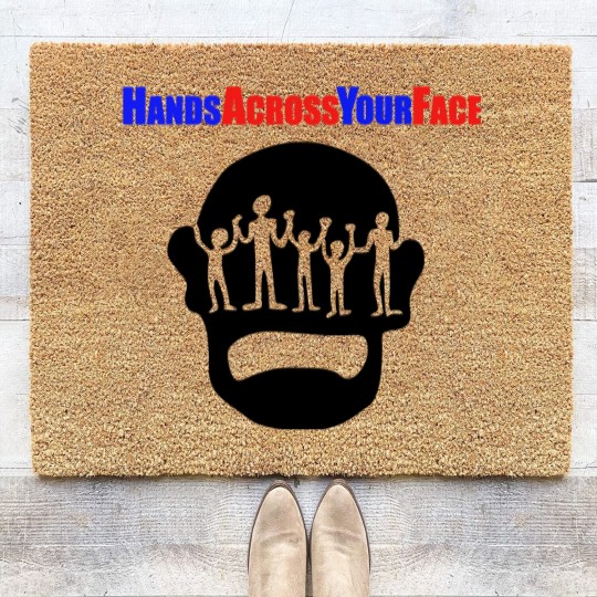 Discover Hands Across Your Face Ramones Johnny Joey Dee Dee Something To Believe In Punk Rock Unisex Heavy Cotton Coir Doormats