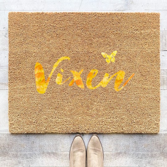 Discover Hotwife Vixen with Butterfly. Coir Doormats