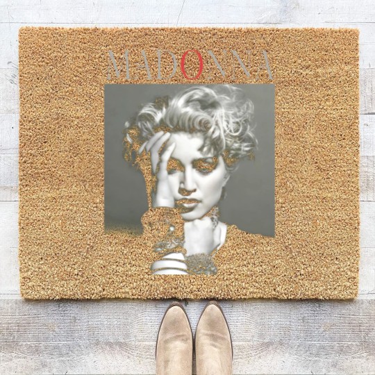 Discover Vintage Madonna Queen of Pop Coir Doormats, Madonna The Celebration Coir Doormats