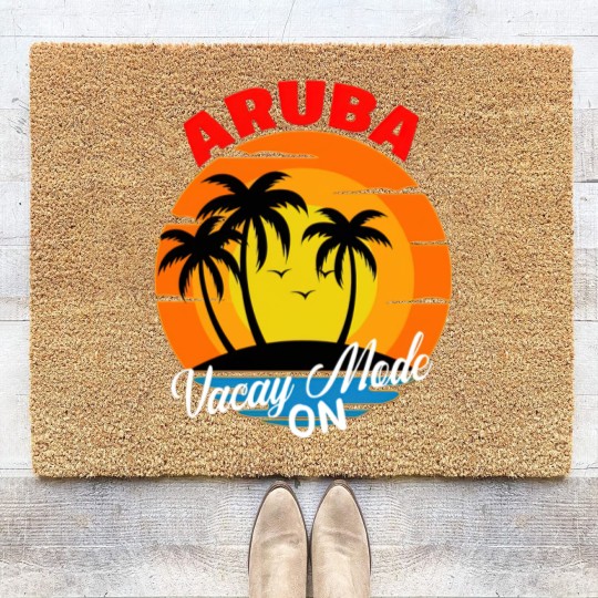 Discover Aruba Coir Doormats Aruba Vacation Coir Doormats