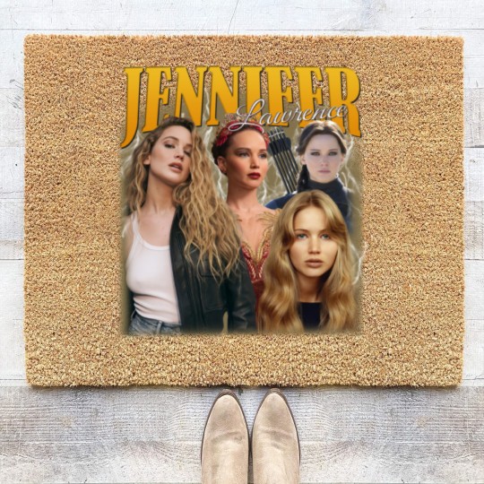 Discover Jennifer Lawrence Coir Doormats, Jennifer Lawrence Fan, Jennifer Lawrence Vintage Coir Doormats