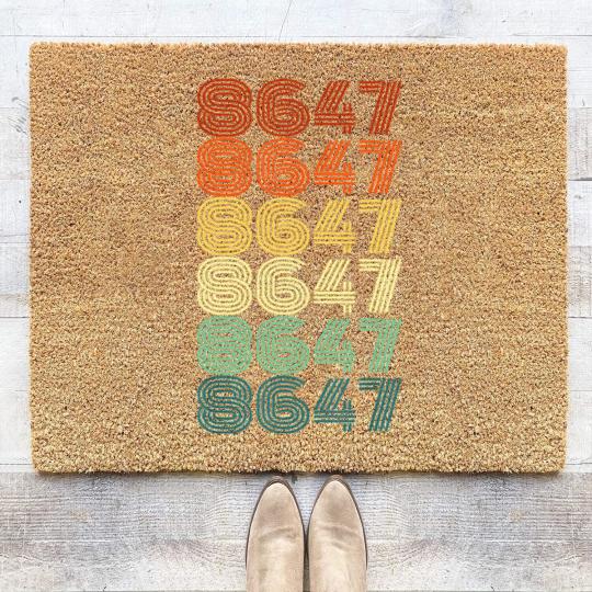 Discover 8647 Anti Trump 86 47 Retro Vintage 80s Style Coir Doormats