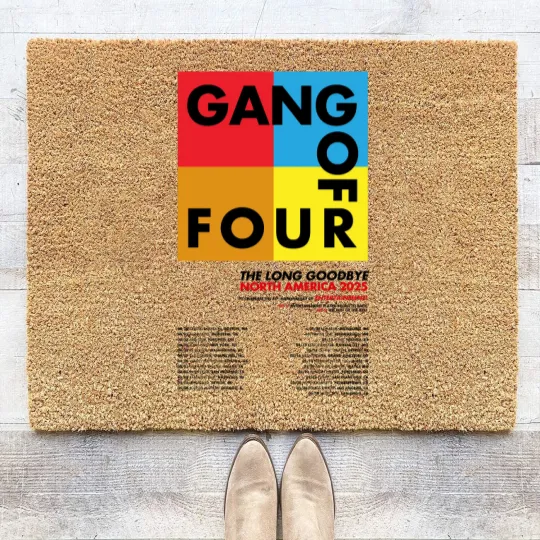 Discover Gang Of Four The Long Goodbye North America 2025 Tour Coir Doormats